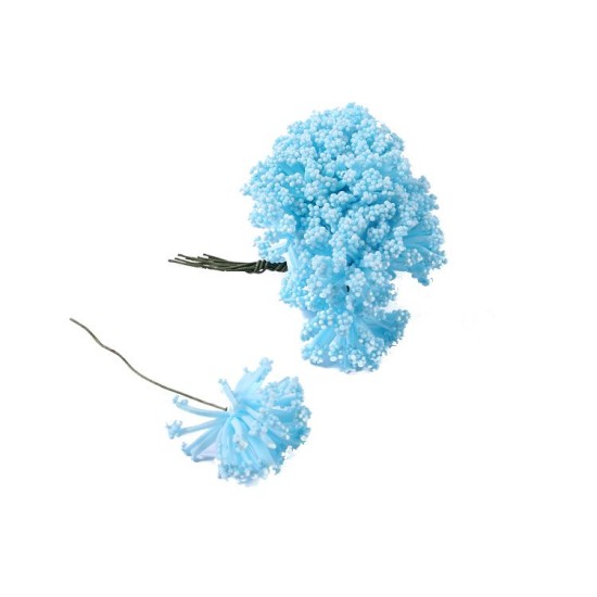 Açık Mavi Renkte Mini Dekoratif Amaçlı Küçük Pıtırcık 12 Adet - Y55005 - Mytortenland