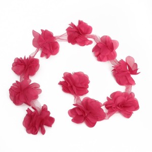 Fuchsia Laserschnitt Blumen 1 meter