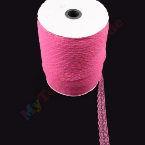 Fuschia Spitze Schleifenband 1 Meter