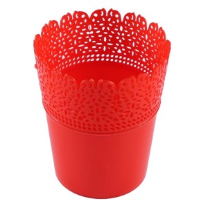 Dekoration Vase Aus Plastik Rot 1 Stück