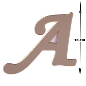 Aynalı Plexi Harfler Altın, Gümüş10 cm