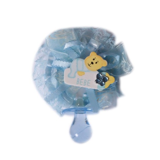 Mavi Renkte Bebek Emziği Dekor Yada Hediye Amaçlı 1 Adet - YK0015 - Mytortenland