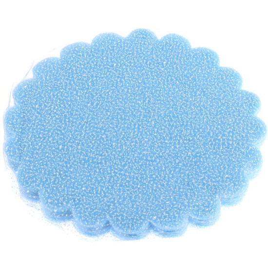 Blau Verschneite Tüll mit Glitzereffekt 25 stück 18 cm