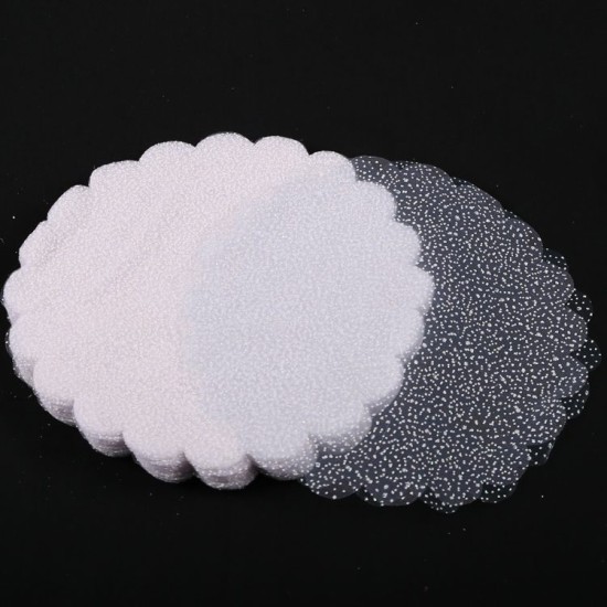 Weiß Verschneite Tüll mit Glitzereffekt 25 Stück 23 cm - YY00026 - Mytortenland