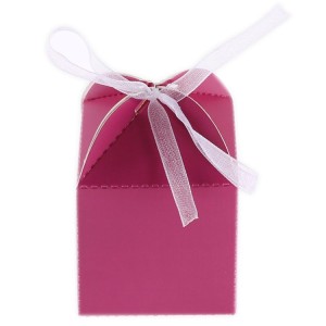 Geschenk Schachtel Fuchsia mit Schleife 10 Stück