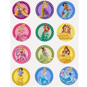 Cinderella & pony Temalı Muffin Cupcake Kurabiye Resim Baskısı