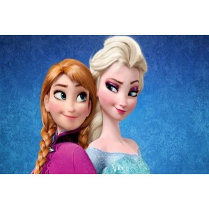 Eiskönigin Elsa & Anna Tortenaufleger / Lebensmittel Fotodruck