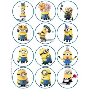 Minions 2 Thema Cupcake/Muffin Aufleger