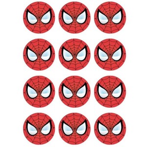 Spider Man Thema Cupcake/Muffin Aufleger