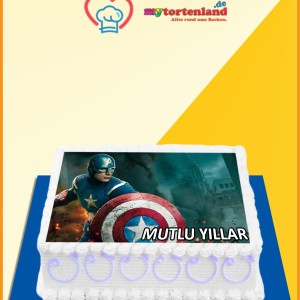 Captain America 2 Tortenaufleger / Lebensmittel Fotodruck