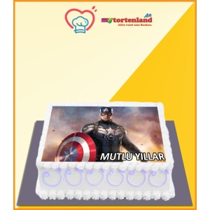 Captain America 3 Tortenaufleger / Lebensmittel Fotodruck