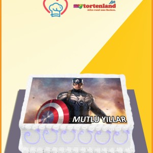 Captain America 3 Tortenaufleger / Lebensmittel Fotodruck