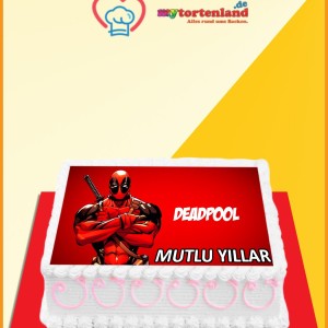 Deadpool Tortenaufleger / Lebensmittel Fotodruck