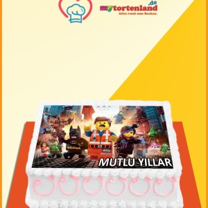 Lego Movie Tortenaufleger / Lebensmittel Fotodruck