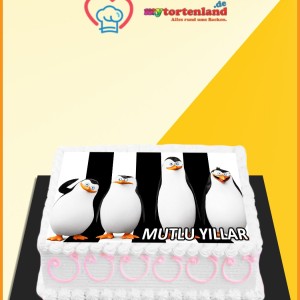 Pinguine Tortenaufleger / Lebensmittel Fotodruck