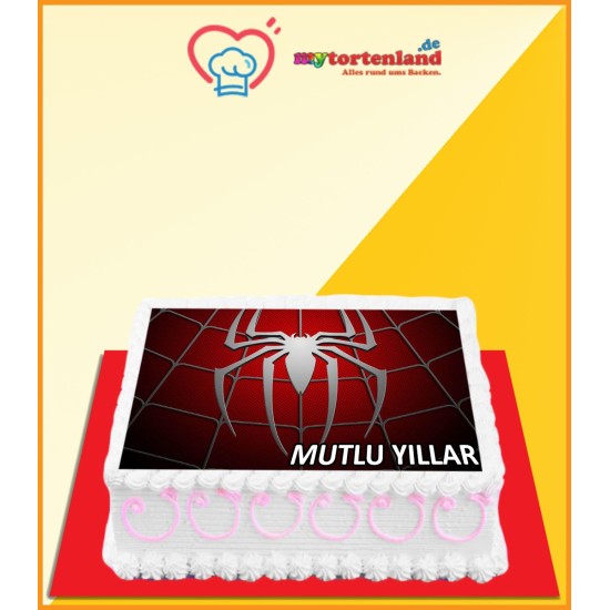 Spider Man Logo Tortenaufleger / Lebensmittel Fotodruck - MC00021 - Mytortenland