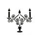 Kerzenhalter mit Kerzen Deko Schablonen / Stencil - xs071 - Rich Hobby