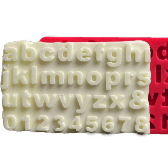 Alphabet klein  Silikon Form ca. 1 cm - 32170 - Cesil