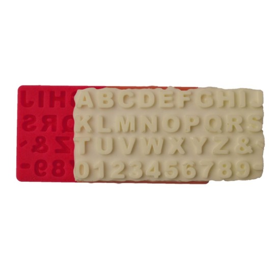 Alphabet klein  Silikon Form ca. 2 cm - 32001 - Cesil