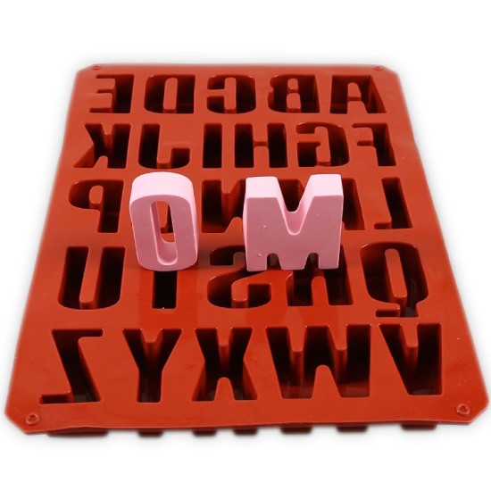 Alphabet 3D Groß  ca. 5 cm Silikon Form - 52036 - Cesil