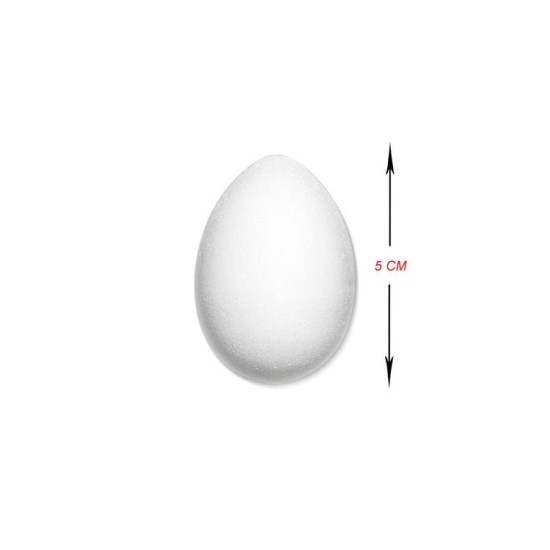 Yumurta Şeklinde Dekorasyon Amaçlı Strafor 5 cm - MYR3 - Mytortenland
