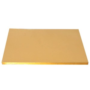 Tortenplatte / Cake Board Rechteck Gold 35x45 cm