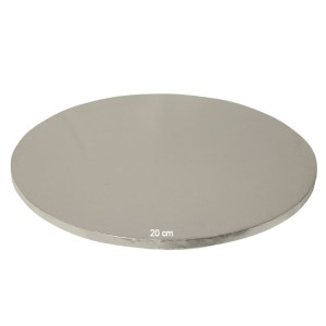 Tortenplatte / Cake Board Rund Silber 20 cm