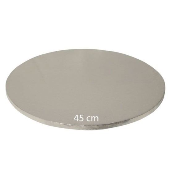 Tortenplatte / Cake Board Rund Silber 45 cm - KN64-1 - Mytortenland