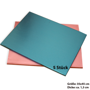 Tortenplatte / Cake Board Rechteck Blau 35x45 cm 5 stk.