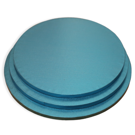 Tortenplatte / Cake Board Rund Blau 20 cm 5 Stück - KN110-5AD - Mytortenland