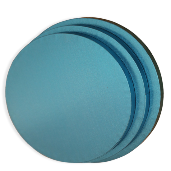 Tortenplatte / Cake Board Rund Blau 28 cm 5 Stück - KN100-5ad - Mytortenland
