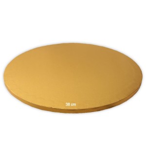 Tortenplatte / Cake Board Rund Gold 38 cm 5 Stück