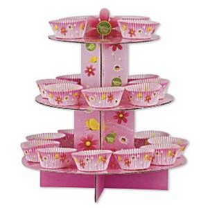 Rosa Cupcake / Muffins Ständer - Törtchen Etagere