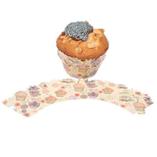Cupcake Temalı Muffin Wrapper - Sunum Kabı - H0019 - Mytortenland
