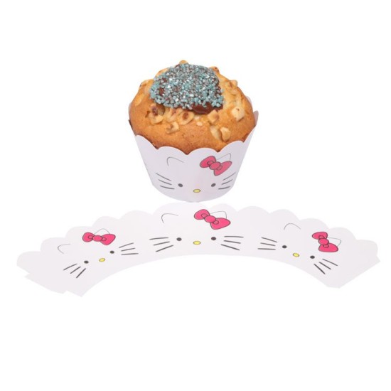 Hallo Kitty Thema Cupcake / Muffin  Wrapper - H0017 - Mytortenland