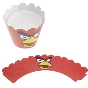 Muffin Hüllen cupcake Wrapper Angry Birds