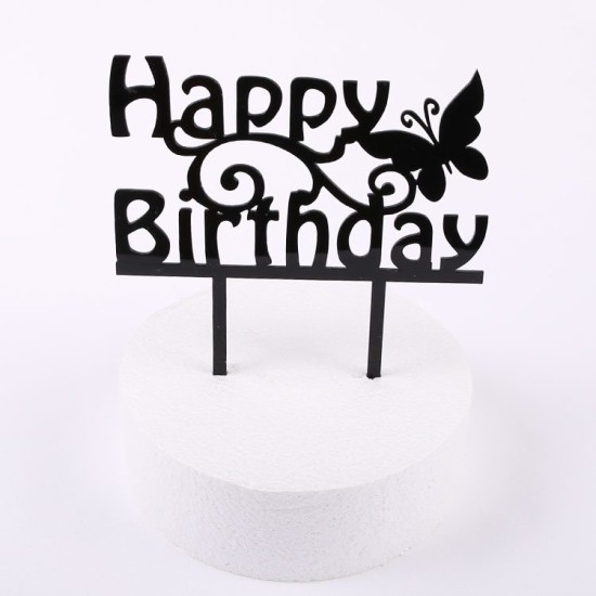 Cake Topper Happy Birthday - 637B - Mytortenland