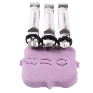 Roll-Fondant Crimper Set Kneifer 3 Stück Edelstahl