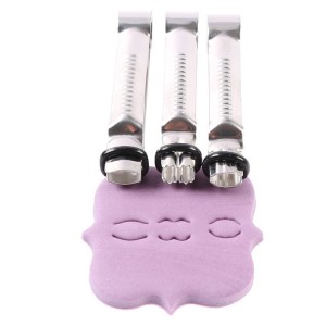 Roll-Fondant Crimper Set Kneifer 3 Stück Edelstahl