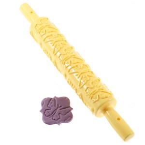 Strukturolle Fondant Rolle mit Schmetterlinge Motiv