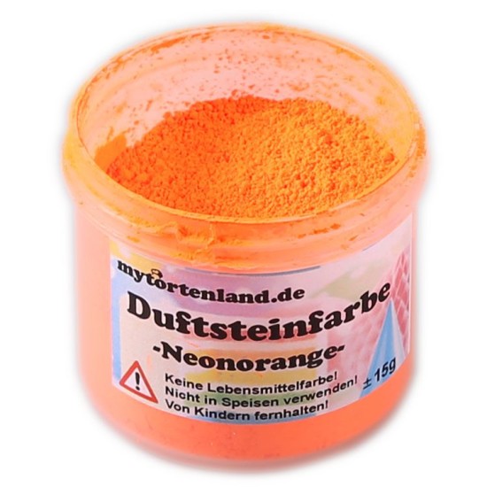 Neonorange Duftstein Pulver Farbe  15 gr - C10 - Mytortenland
