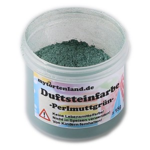 Perlmuttgrün Duftstein Pulver Farbe  15 gr