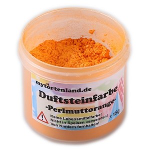 Perlmuttorange Duftstein Pulver Farbe  15 gr