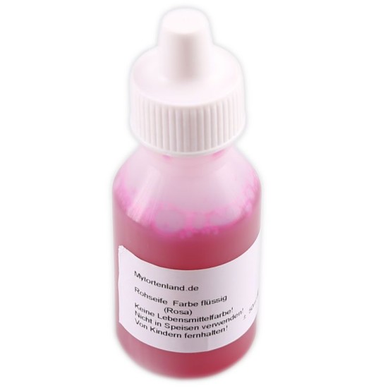 Rosa Flüssigfarbe für Seife 50 ml - My12 - Mytortenland