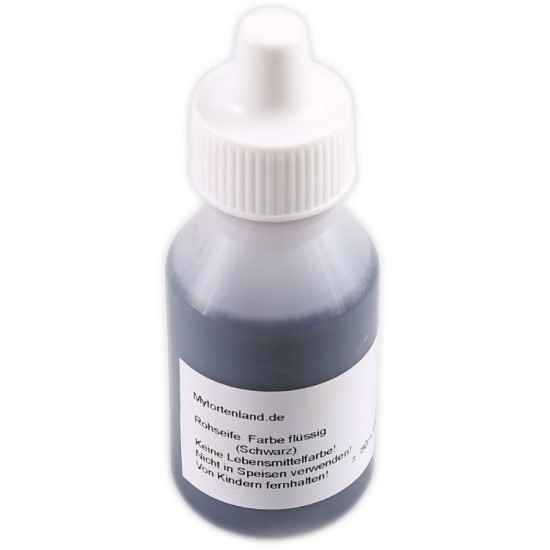 Schwarz Flüssigfarbe für Seife 50 ml - My14 - Mytortenland