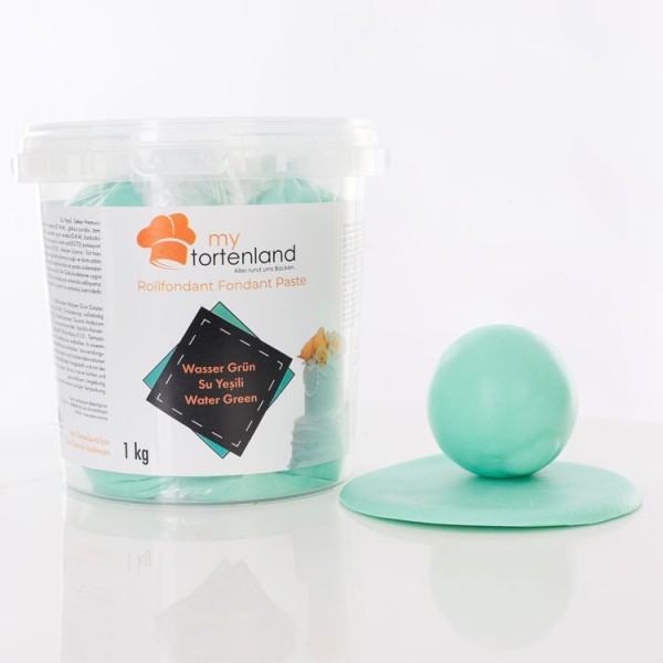 Zuckerteig / Rollfondant Wassergrün 1 kg