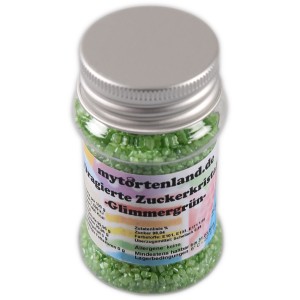 Dragierte Zuckerkristalle  Grün 1-4 mm 50g