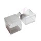 Geschenkbox / Plastik Box Mika Silber 12 stück - AG002 -