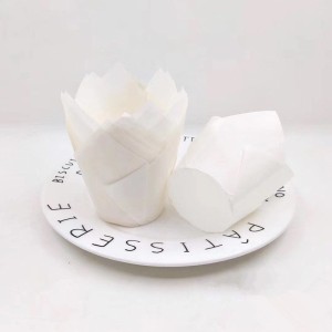 Muffin Tulpen Form Papier / Tulpen Muffinförmchen Weiß 100 Stück