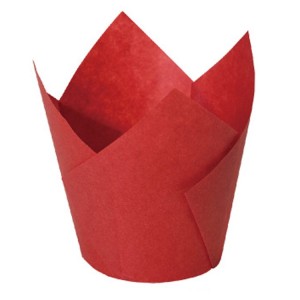 Muffin Tulpen Form Papier / Tulpen Muffinförmchen Rot 100 Stück 